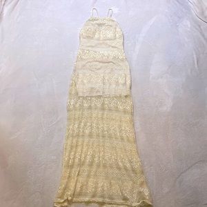 Sara LA- Beige/cream long summer dress